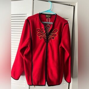 Bob Mackie Red Velvet Sherpa material